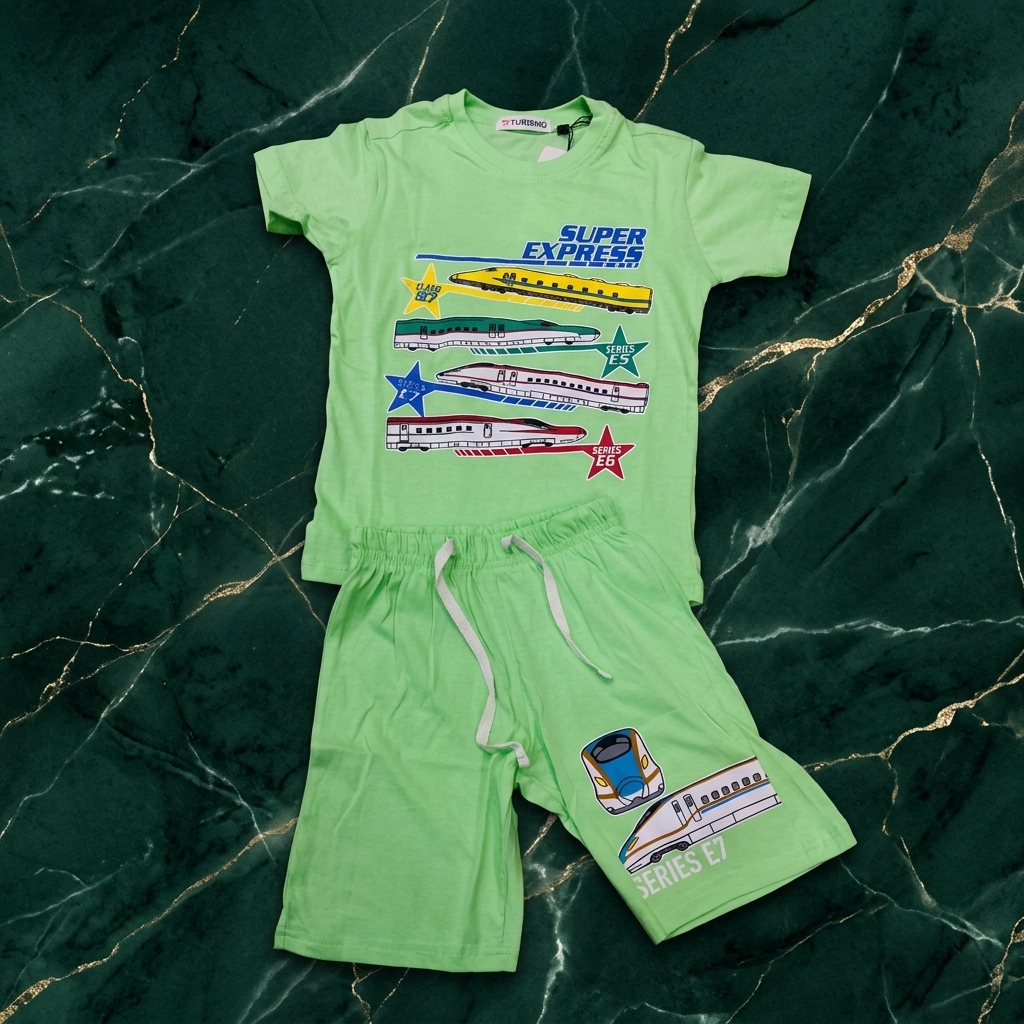 Super Express Mint Green - Boy sitting on chair